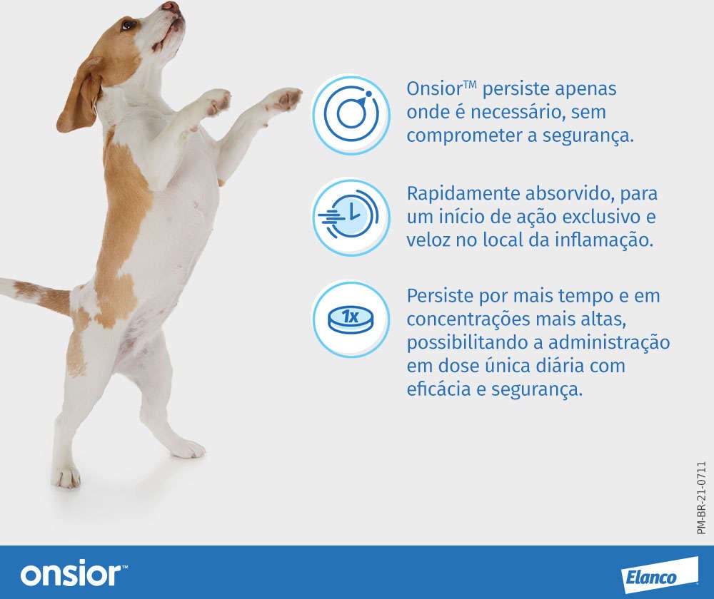 Anti-inflamatórios Elanco Onsior para Cães 5 a 10Kg - 10 mg