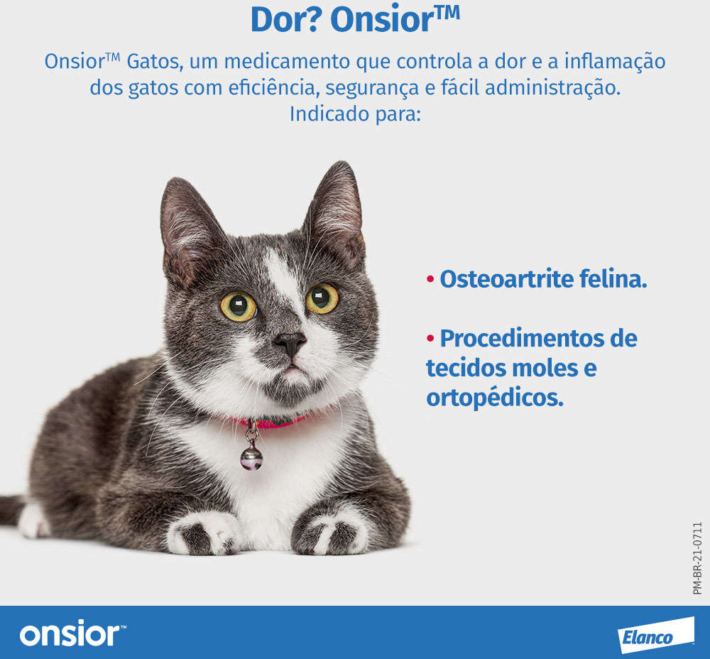 Anti-Inflamatório Elanco Onsior para Gatos acima de 2,5Kg - 6 mg