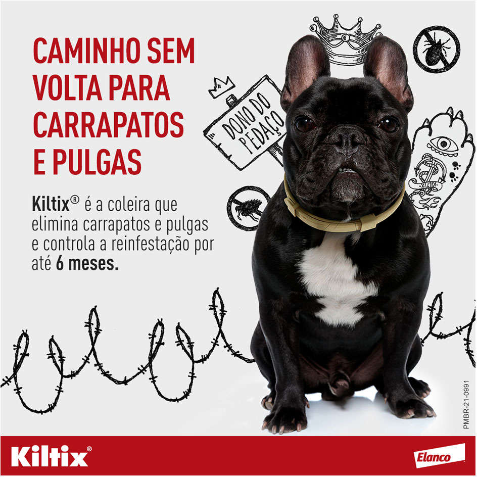 Coleira Elanco Antipulgas e Carrapatos Kiltix - Tam. G