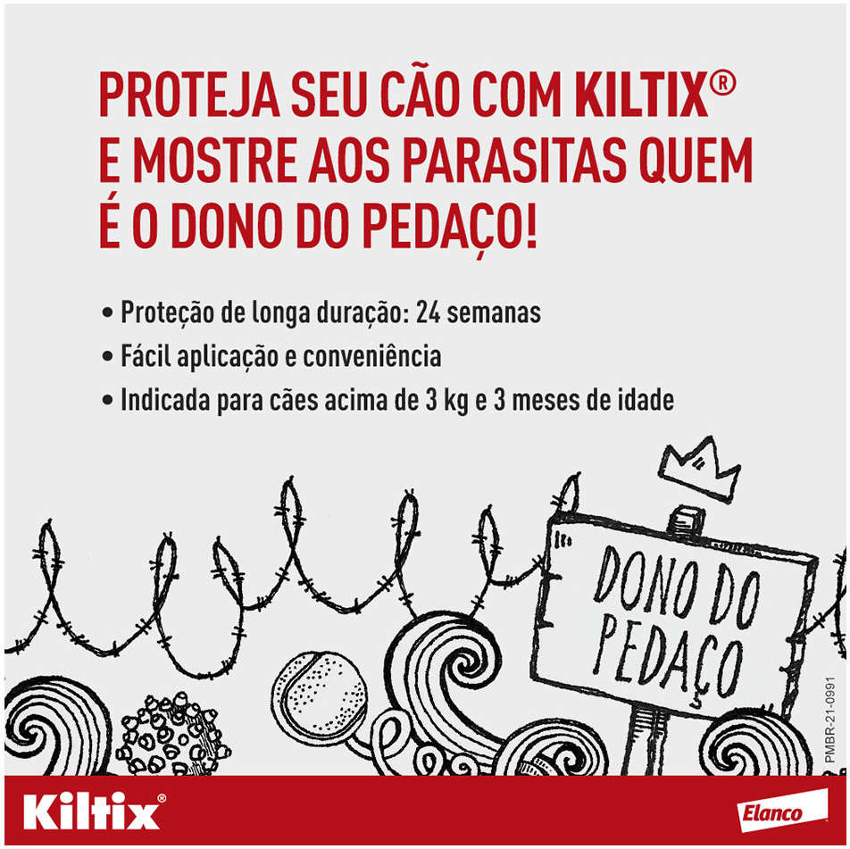 Coleira Elanco Antipulgas e Carrapatos Kiltix - Tam. G