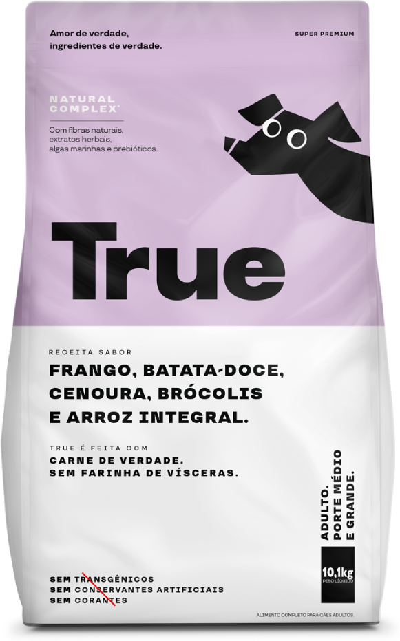 Ração Natural True para Cães Adultos Raças Médias e Grandes - 10,1Kg