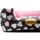 Cama Luppet Quadrada Preto Coração