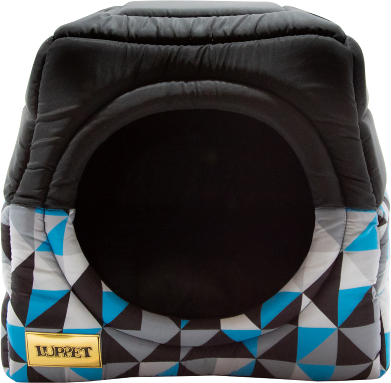 Cama Luppet Iglu 2 em 1 Preto Mosaico - Tam. G