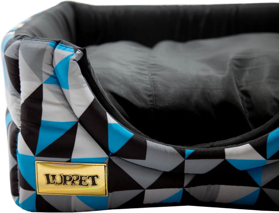 Cama Luppet Iglu 2 em 1 Preto Mosaico - Tam. G