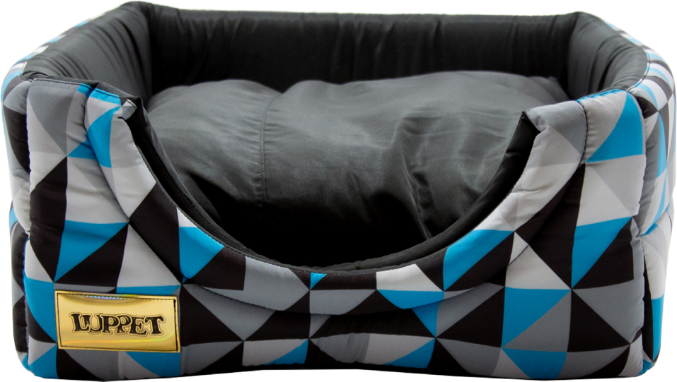 Cama Luppet Iglu 2 em 1 Preto Mosaico - Tam. G