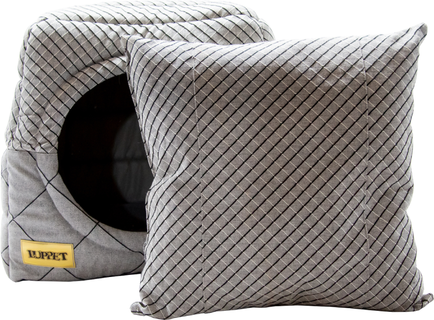 Cama Luppet Iglu 2 em 1 Preto Jacquart - Tam. G
