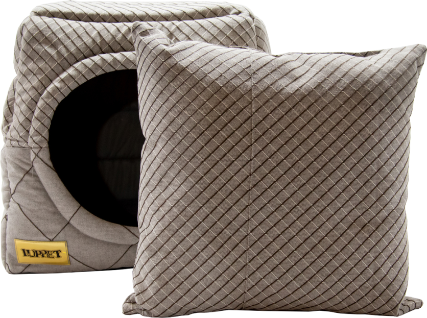 Cama Luppet Iglu 2 em 1 Marrom Jacquart - Tam. M