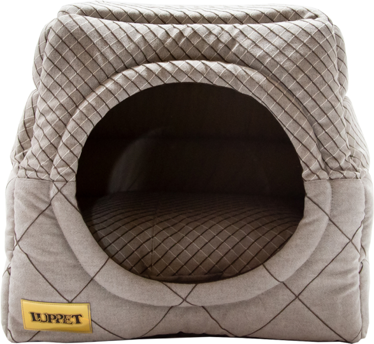 Cama Luppet Iglu 2 em 1 Marrom Jacquart - Tam. M
