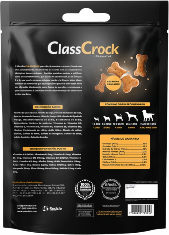 Biscoito Premiatta Classcrok para Cães - 400 g