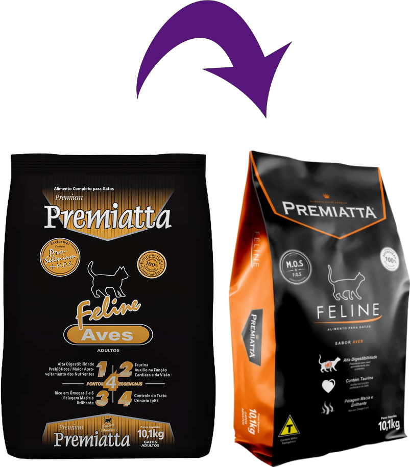 Ração Premiatta Feline sabor Aves - 10,1Kg
