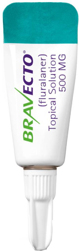 Antipulgas e Carrapatos Bravecto Transdermal 500 mg para Cães de 10 a 20Kg - 2 Caixas (2 Pipetas)