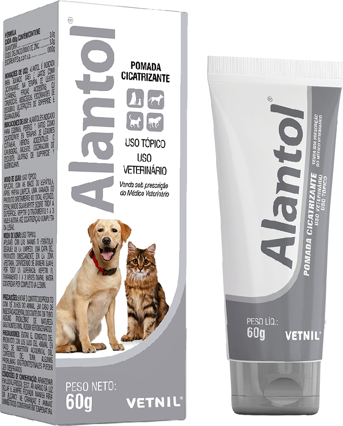 Pomada Vetnil Cicatrizante Vetnil Alantol - 60 g