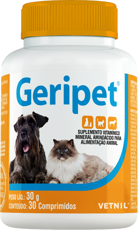 Suplemento Vitamínico Vetnil Geripet para Cães e Gatos - 30 g