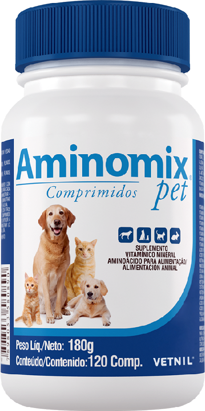 Aminomix Pet Comprimidos - 120 Comprimidos