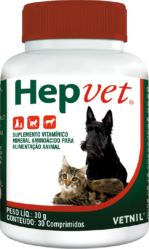 Suplemento Vitamínico Vetnil Hepvet para Cães e Gatos - 30 g
