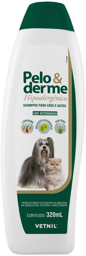 Shampoo Vetnil Pelo & Derme Hipoalergênico - 320ml