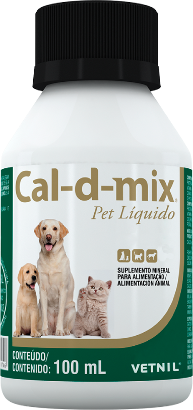 Suplemento Vetnil Cal-D-Mix Líquido - 100 ml