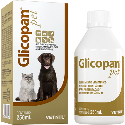Suplemento Vitamínico Vetnil Glicopan Pet em Gotas