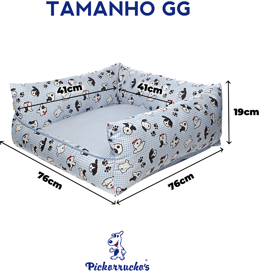 Cama Baby Dog Azul - Tam. GG