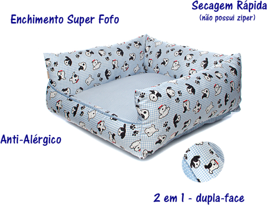 Cama Baby Dog Azul - Tam. GG