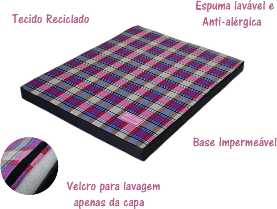 Colchonete Xadrez Rosa - Tam. EXG