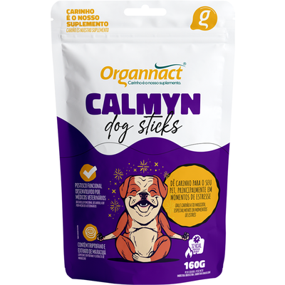 Petisco Organnact Calmyn Dog Sticks para Cães