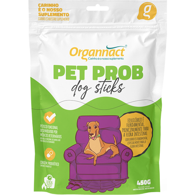 Petisco Organnact Pet Prob Dog Sticks para Cães