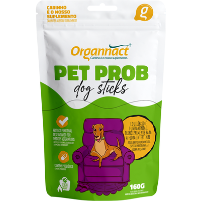 Petisco Organnact Pet Prob Dog Sticks para Cães