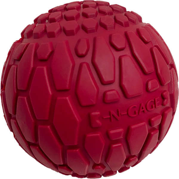Brinquedo Bola Squeaker Vermelho para Cães - Tam. Único