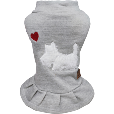 Vestido Moletom Cinza