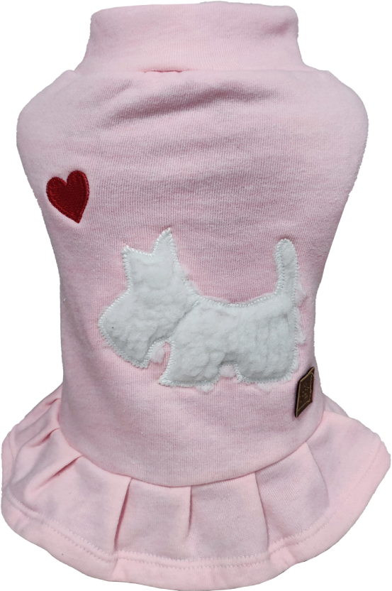 Vestido Moletom Rosa - Tam. 05