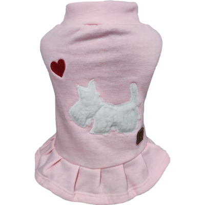 Vestido Moletom Rosa