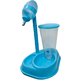 Bebedouro com Comedouro Automático Chalesco Azul para Cães