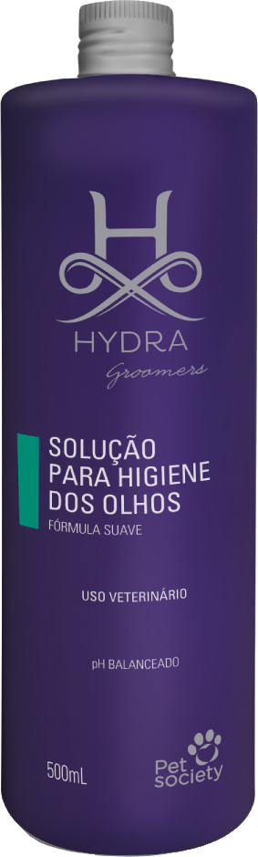 Solução Pet Society Hydra Groomers para Higiene dos Olhos - 500 mL