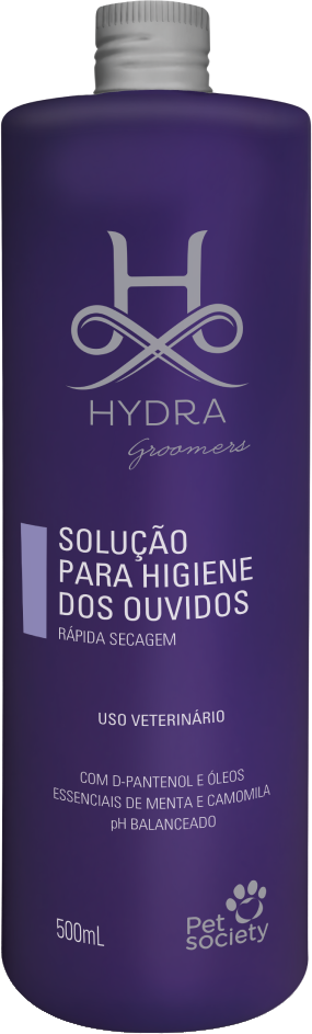 Solução Pet Society Hydra Groomers para Higiene dos Ouvidos - 500 mL
