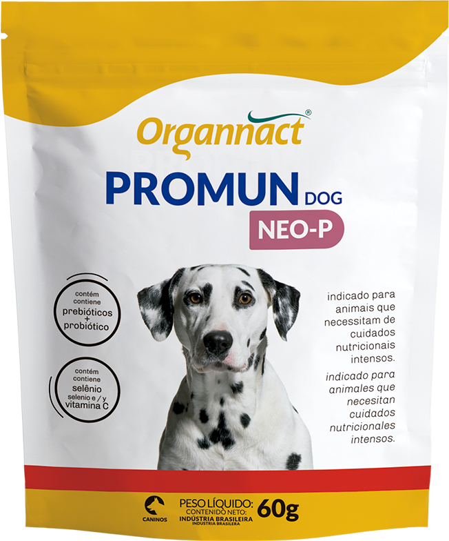 Suplemento Vitamínico Mineral Organnact Promun Dog Neo-P - 60 g