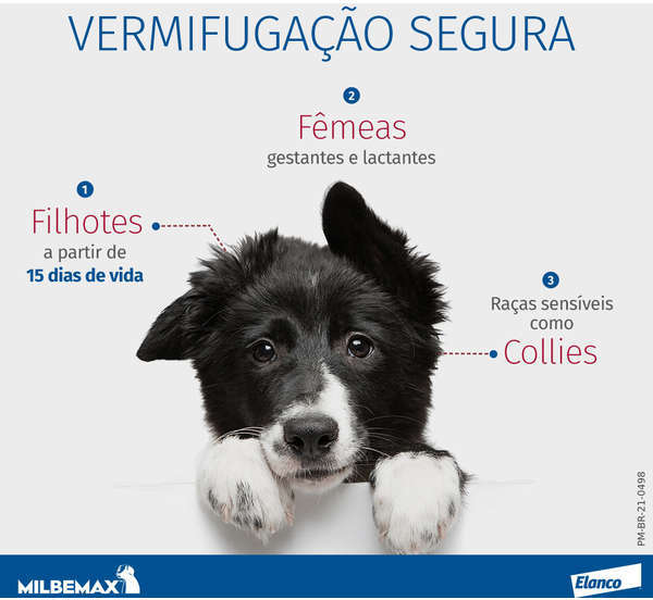Vermífugo Milbemax C para Cães de 5 a 25Kg - 2 Comprimidos