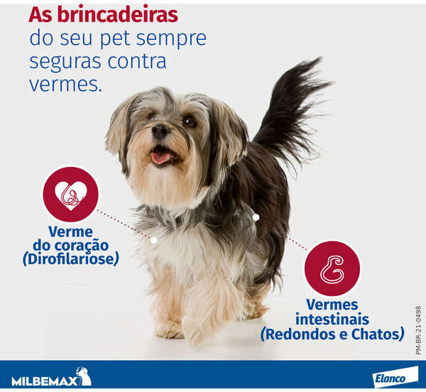 Vermífugo Milbemax C para Cães de 5 a 25Kg - 2 Comprimidos