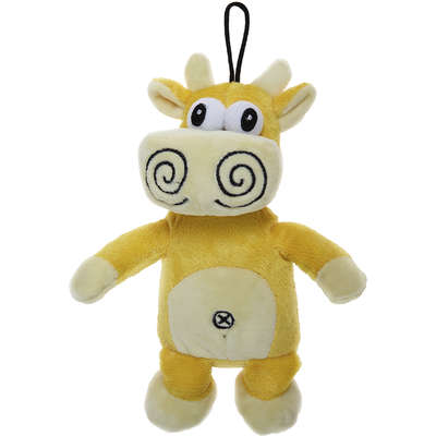 Brinquedo Pelúcia Home Pet Vaca Amarela para Cães