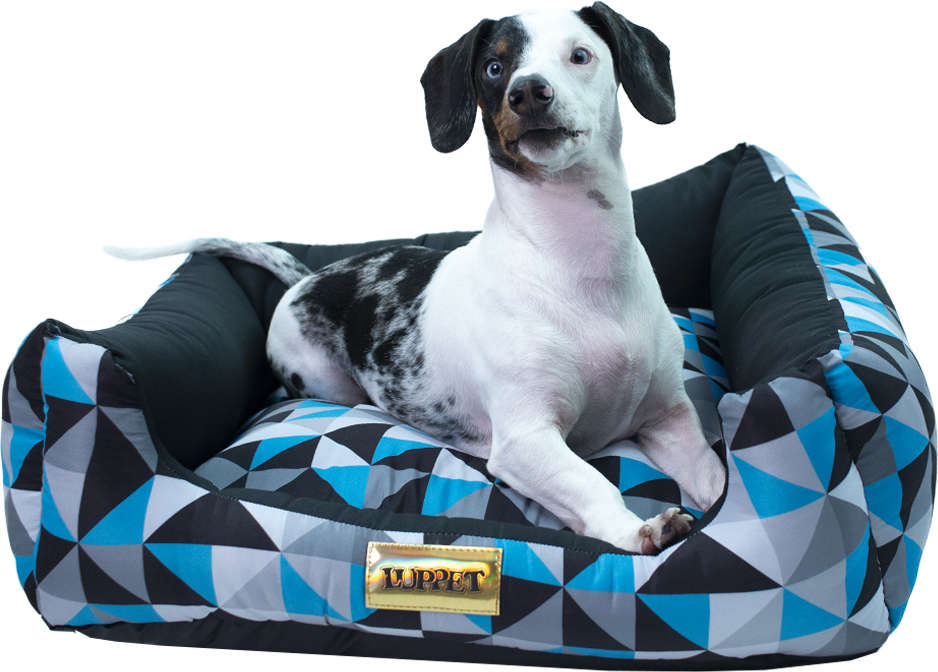 Cama Luppet Quadrada Preto Mosaico - Tam. G