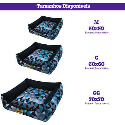 Cama Luppet Quadrada Preto Mosaico_L