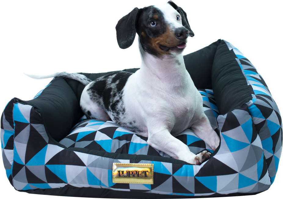 Cama Luppet Quadrada Preto Mosaico - Tam. G