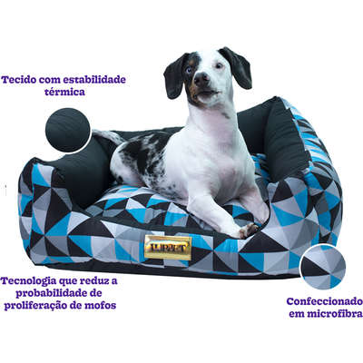 Cama Luppet Quadrada Preto Mosaico_L