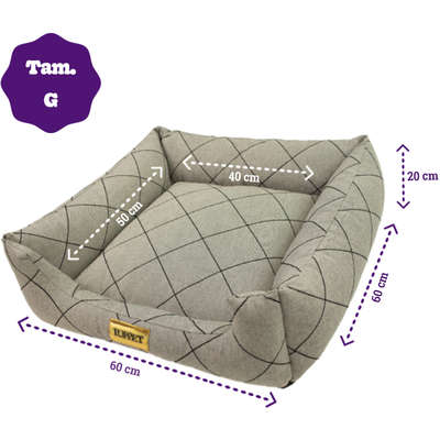 Cama Luppet Quadrada Preto Jacquart_L