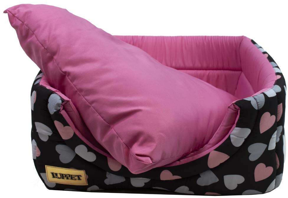Cama Luppet Iglu 2 em 1 Preto Coração - Tam. G