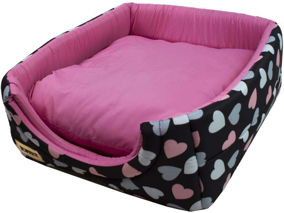 Cama Luppet Iglu 2 em 1 Preto Coração - Tam. G