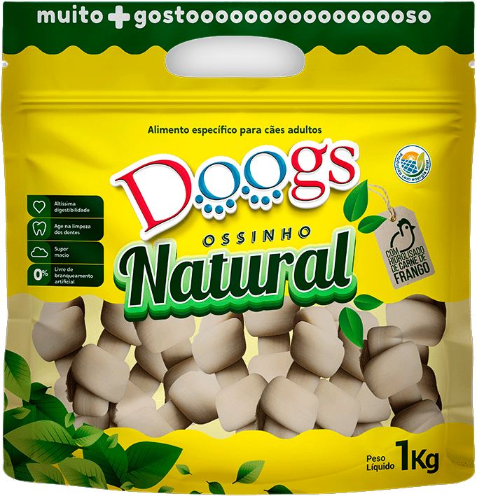 Osso Doogs Super Premium para Cães Porte Pequeno 3/4 - 1Kg