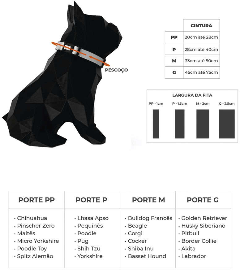 Coleira FreeFaro Super Pets - Tam. PP