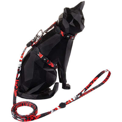 Peitoral com Guia FreeFaro Batman Dark para Gatos