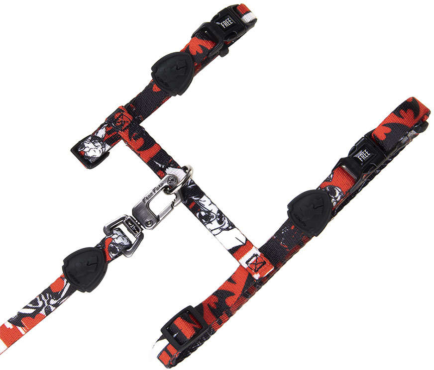 Peitoral com Guia FreeFaro Batman Dark para Gatos - Tam. M